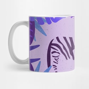 Tropical Zebra (Amethyst) Mug